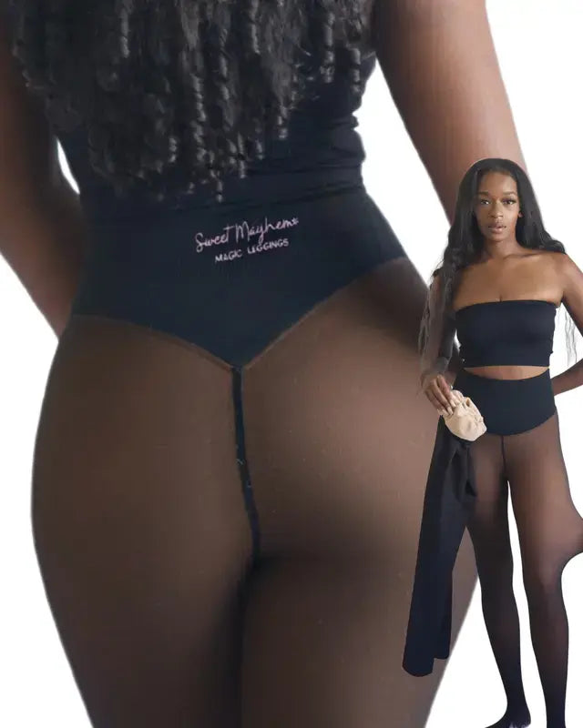 Fleece Lined Tights with Waist-Snatching Compression Band | Buy 1 Get 1 Free