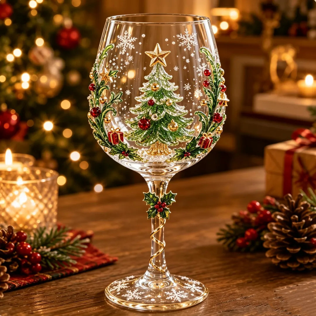 Christmas Wine Glass Collection Gift Box Set🎁