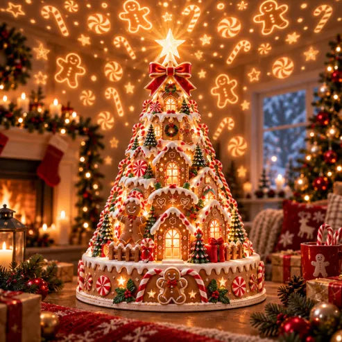 🎄Christmas Village Projection Centerpiece