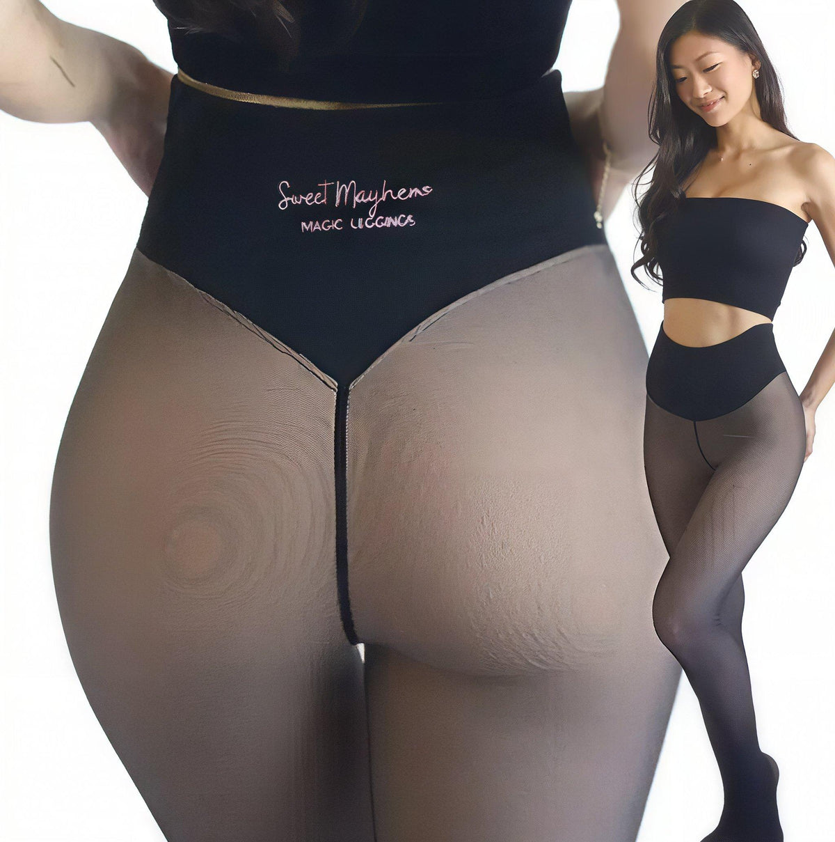 Fleece Lined Tights with Waist-Snatching Compression Band | Buy 1 Get 1 Free