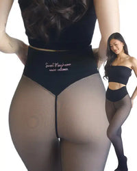 Fleece Lined Tights with Waist-Snatching Compression Band | Buy 1 Get 1 Free