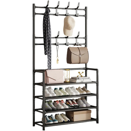 🏠Entryway Shoe & Coat Rack – Multi-functional, sturdy & space-saving ✨