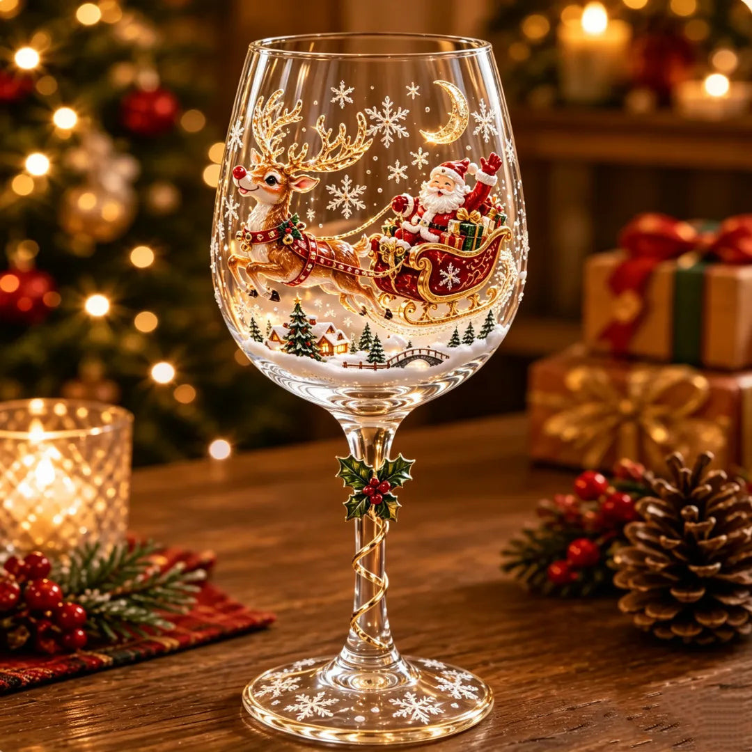Christmas Wine Glass Collection Gift Box Set🎁
