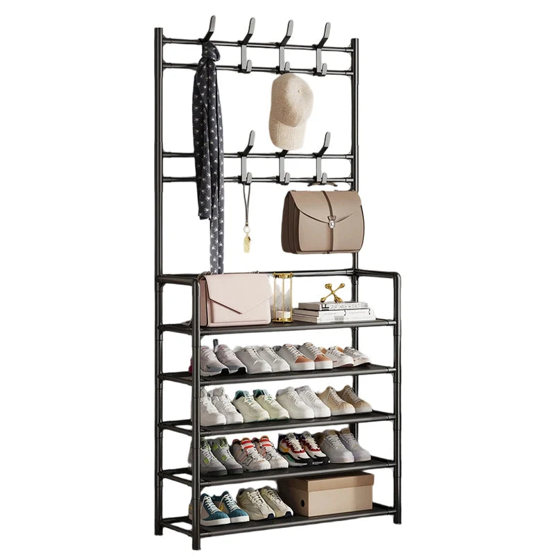 🏠Entryway Shoe & Coat Rack – Multi-functional, sturdy & space-saving ✨