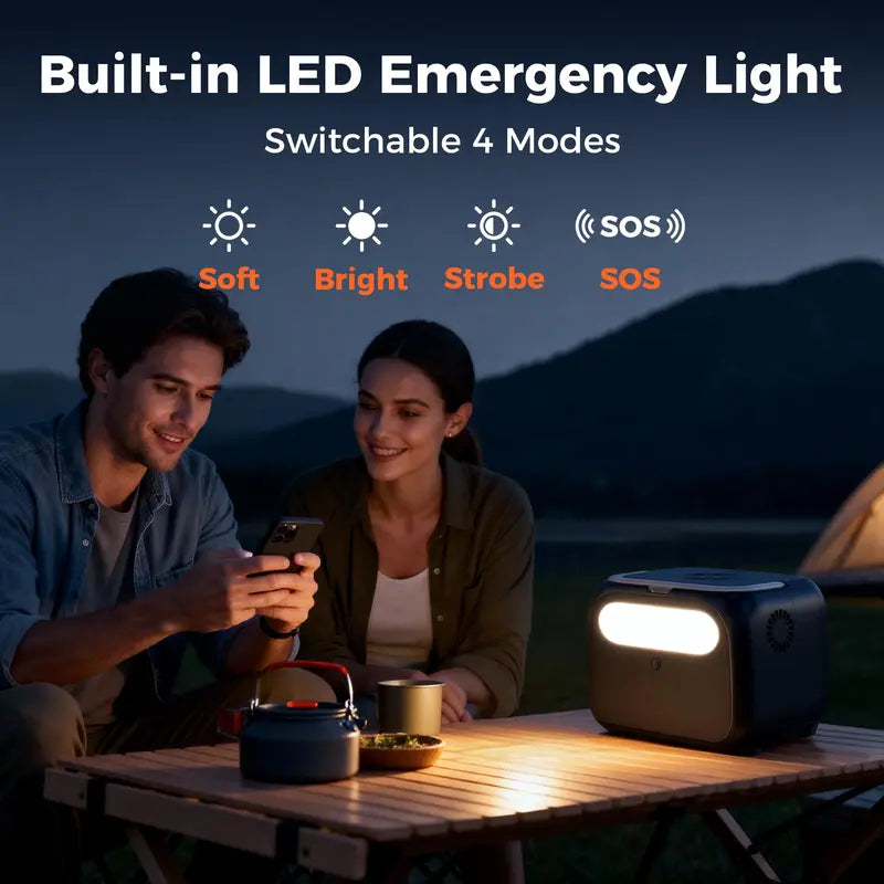 CTOLITY 500W 345Wh Camping Power Station Powerbank Emergency Supply Ba ...