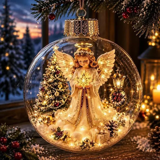 🎄Glowing Christmas Diorama Ornament – A Tiny Winter World in Your Hands