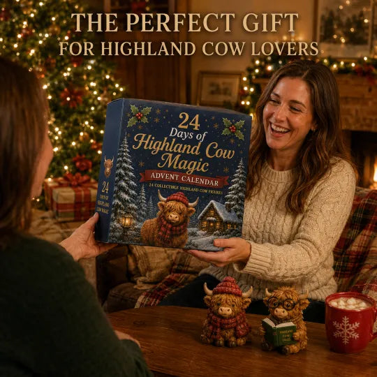 🔥Limited Time: Buy 1 Get 1 Free🐮 24 Days of Highland Cow Advent Calendar